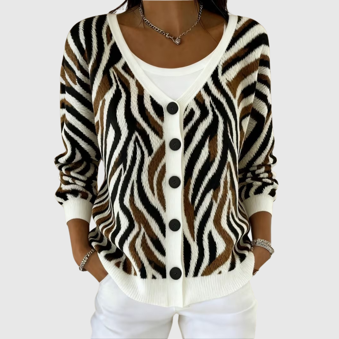 Cardigan Boutonné en Maille Douillette