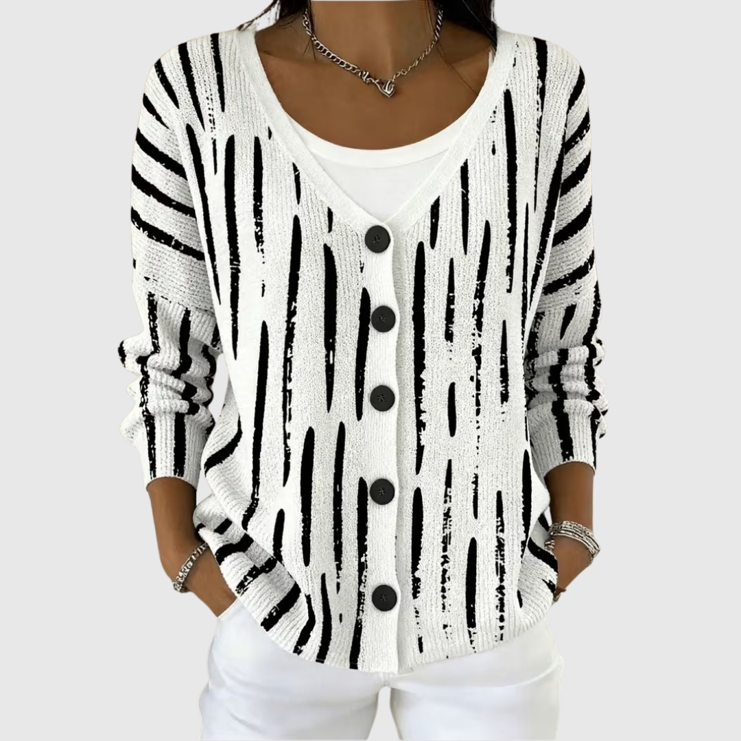 Cardigan Boutonné en Maille Douillette