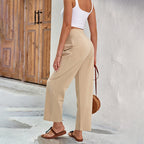 Sabby - Pantalons Élégance Audacieuse" could be rewritten as "Sabby - Pantalons Chic et Audacieux.
