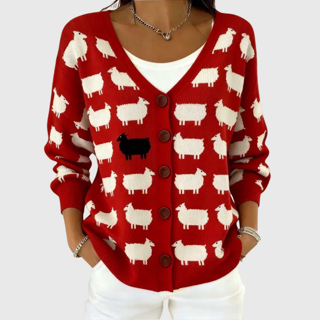 Cardigan Boutonné en Maille Douillette