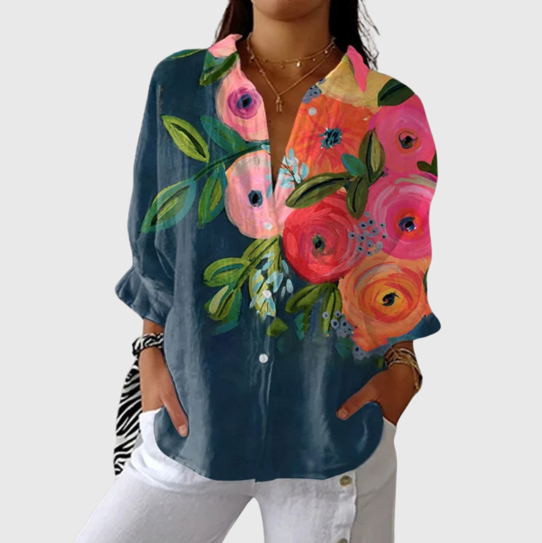 Blouse colorée légère avec imprimé