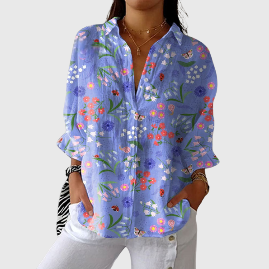 Blouse colorée légère avec imprimé