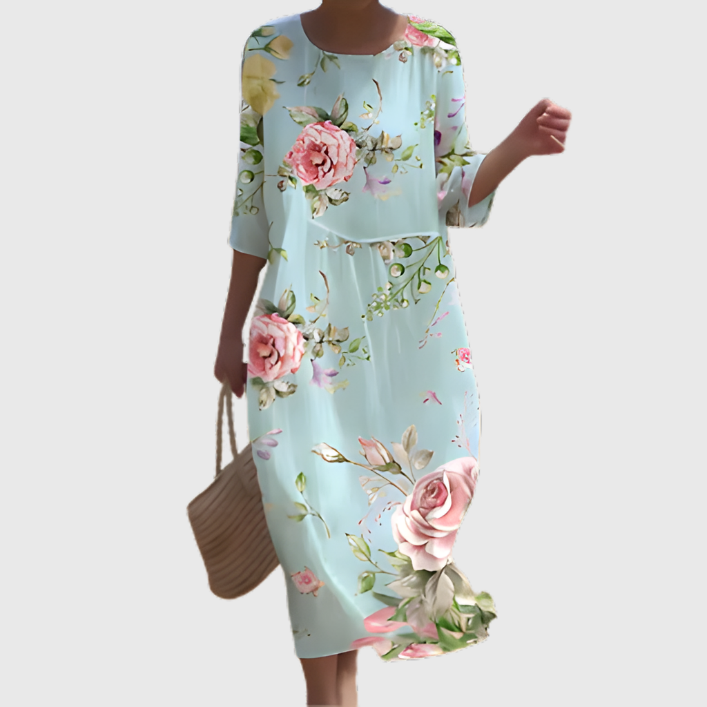 Robe longue fluide, chic et confortable