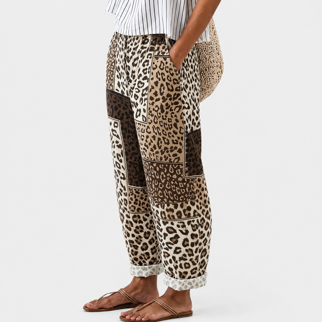 Confortable Pantalons Style Safari