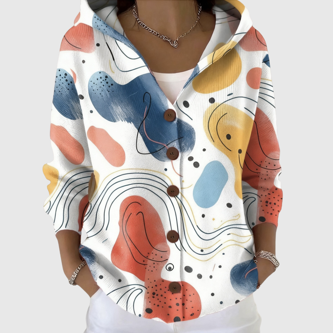 Cardigan Douillet à Capuche en Tricot