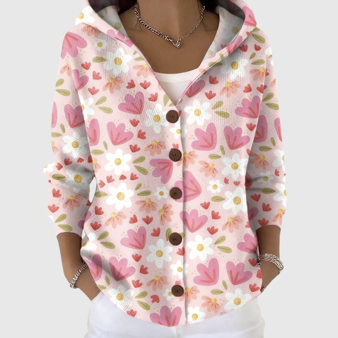 Cardigan Tricoté Confortable avec Capuche