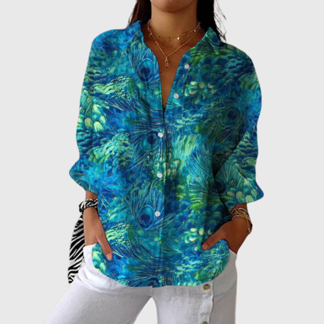 Colorful Lightweight Printed Blouse