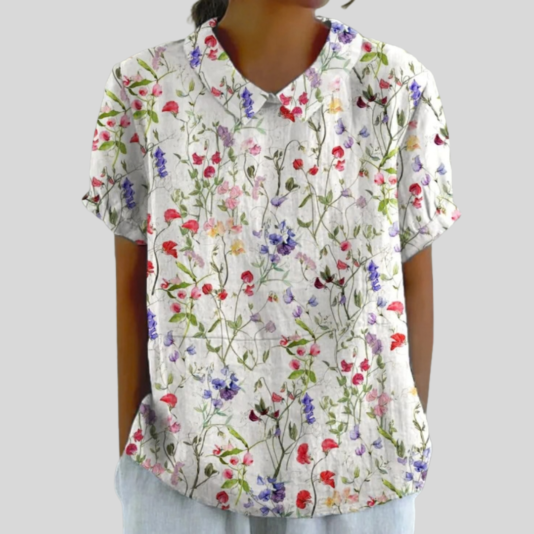 Élégant et Confortable Floral Haut