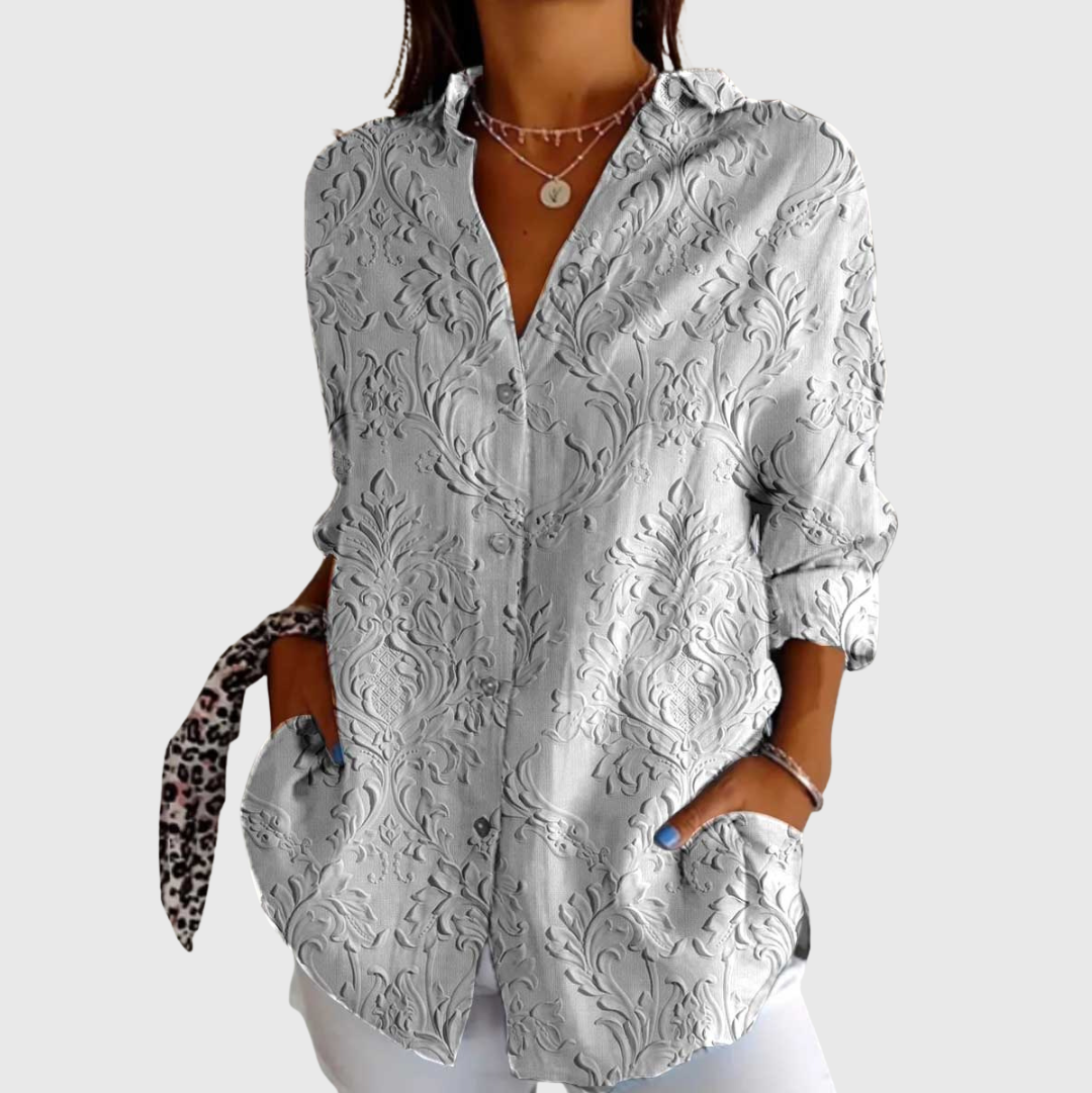 Blouse colorée et légère à motifs