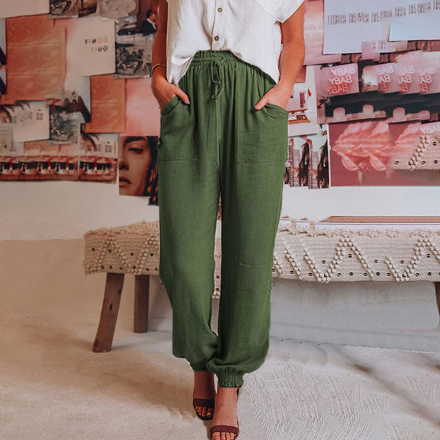 Kaeli – Pantalons Chic avec Ceinture