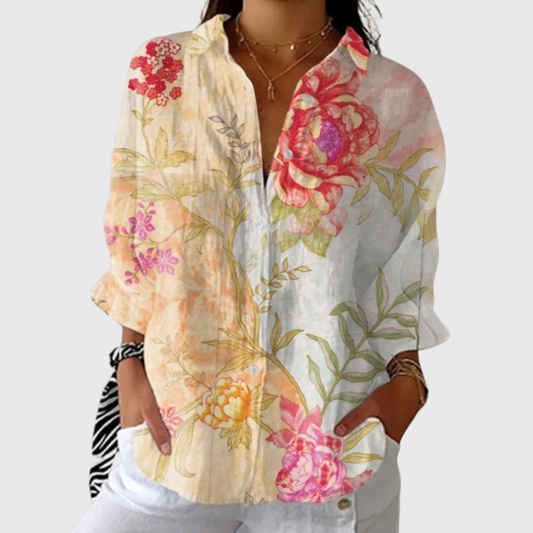 Blouse colorée légère à motifs