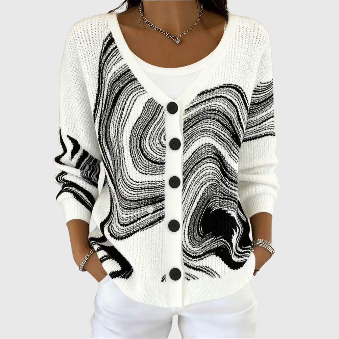 Cardigan Douillet en Maille avec Boutons