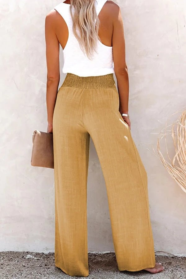Riana - Pantalons Taille Haute Confortables