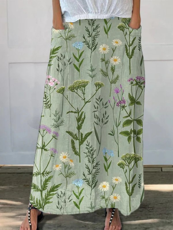 Jupe Légère à Motifs