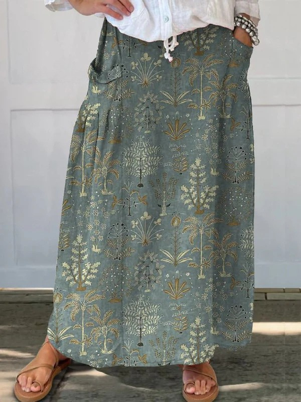 Jupe Légère à Motifs