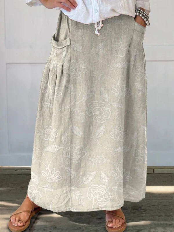 Jupe Légère à Motifs