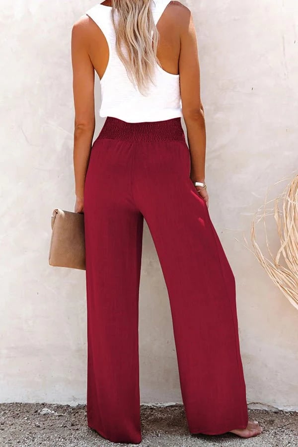 Riana - Pantalons Taille Haute Confortables